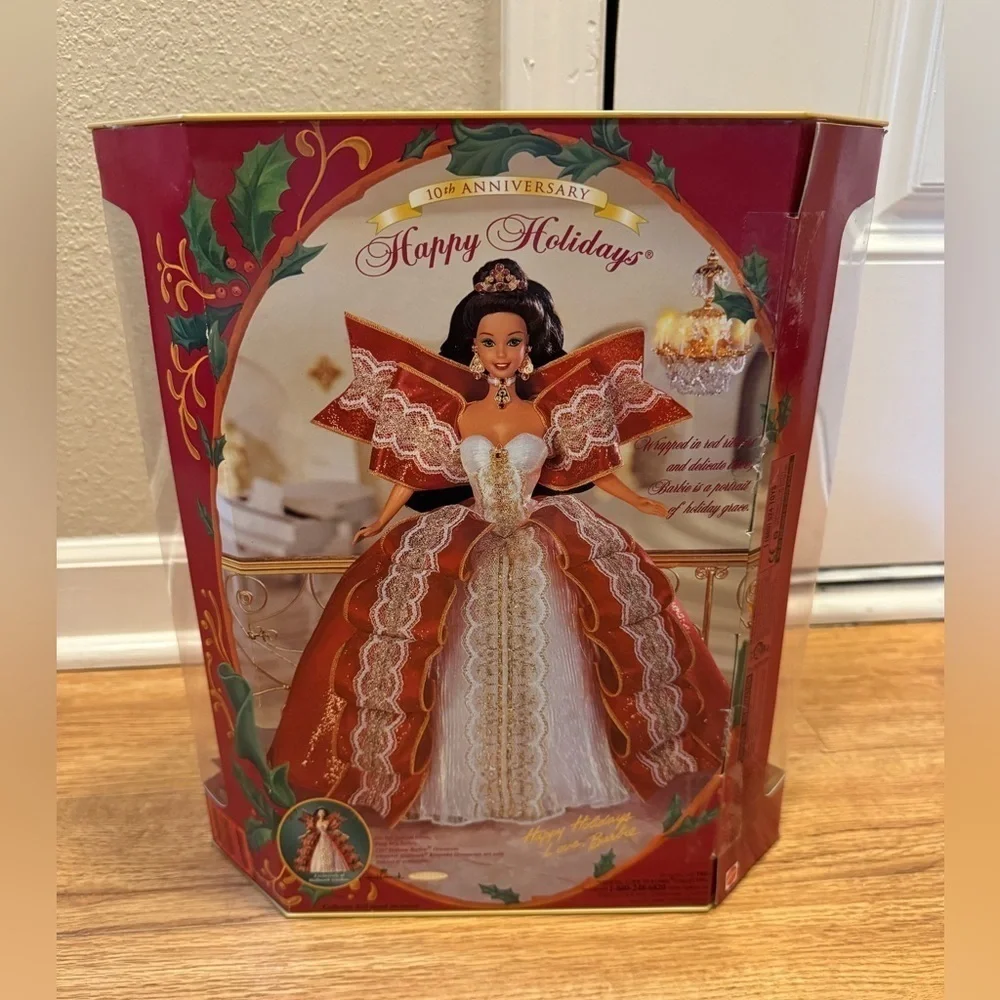1997 Holiday Barbie Special Edition 10th Aniversary Hallmark Mattel